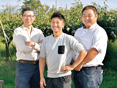 株式会社想樹 代表取締役 土田 広樹 氏/取締役専務 白鳥 賢 氏/取締役部長 石黒 貴久 氏