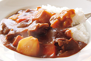 ルーとライスを黄金比ですくうことができる「キャリ」