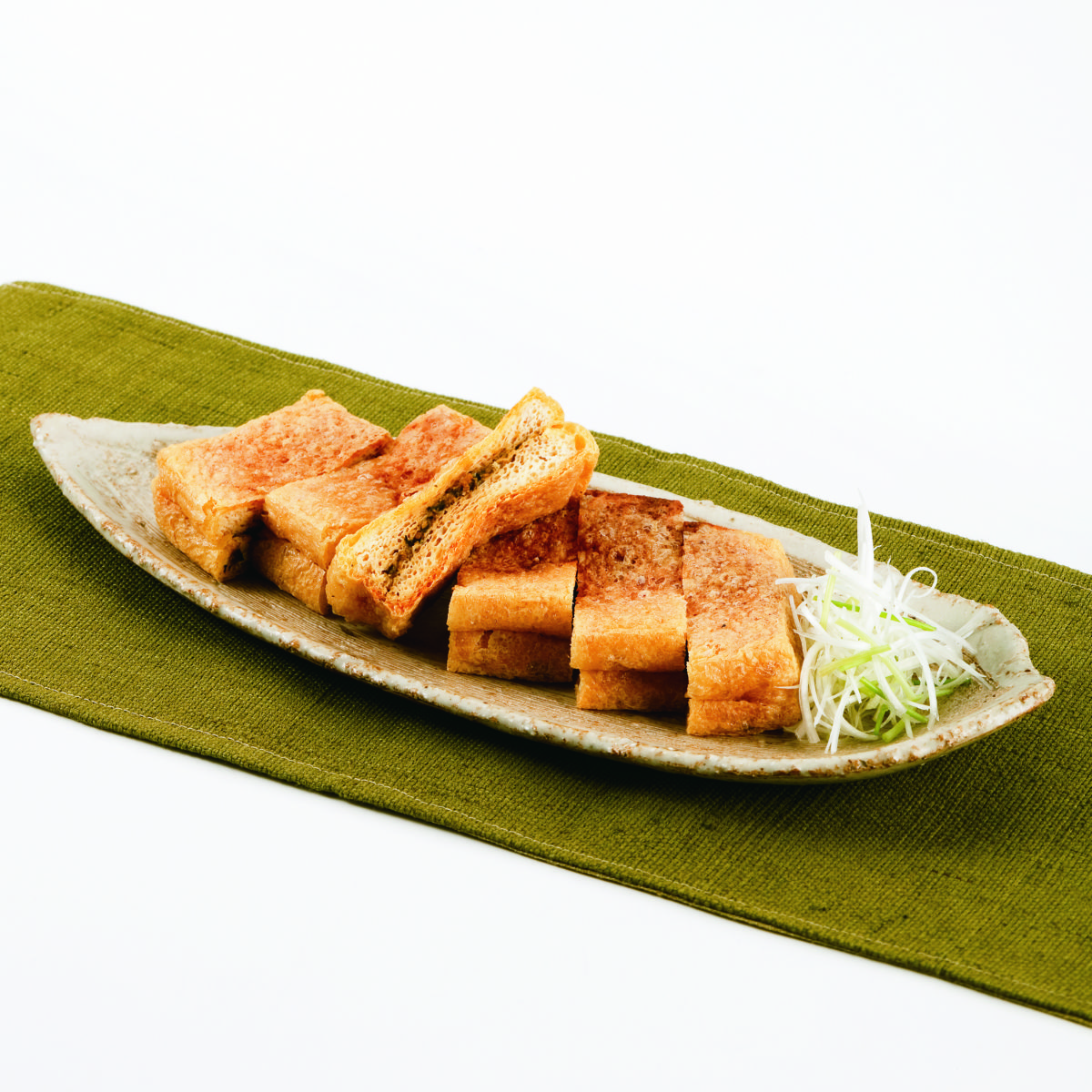 栃尾の油揚げなんばん味噌はさみ