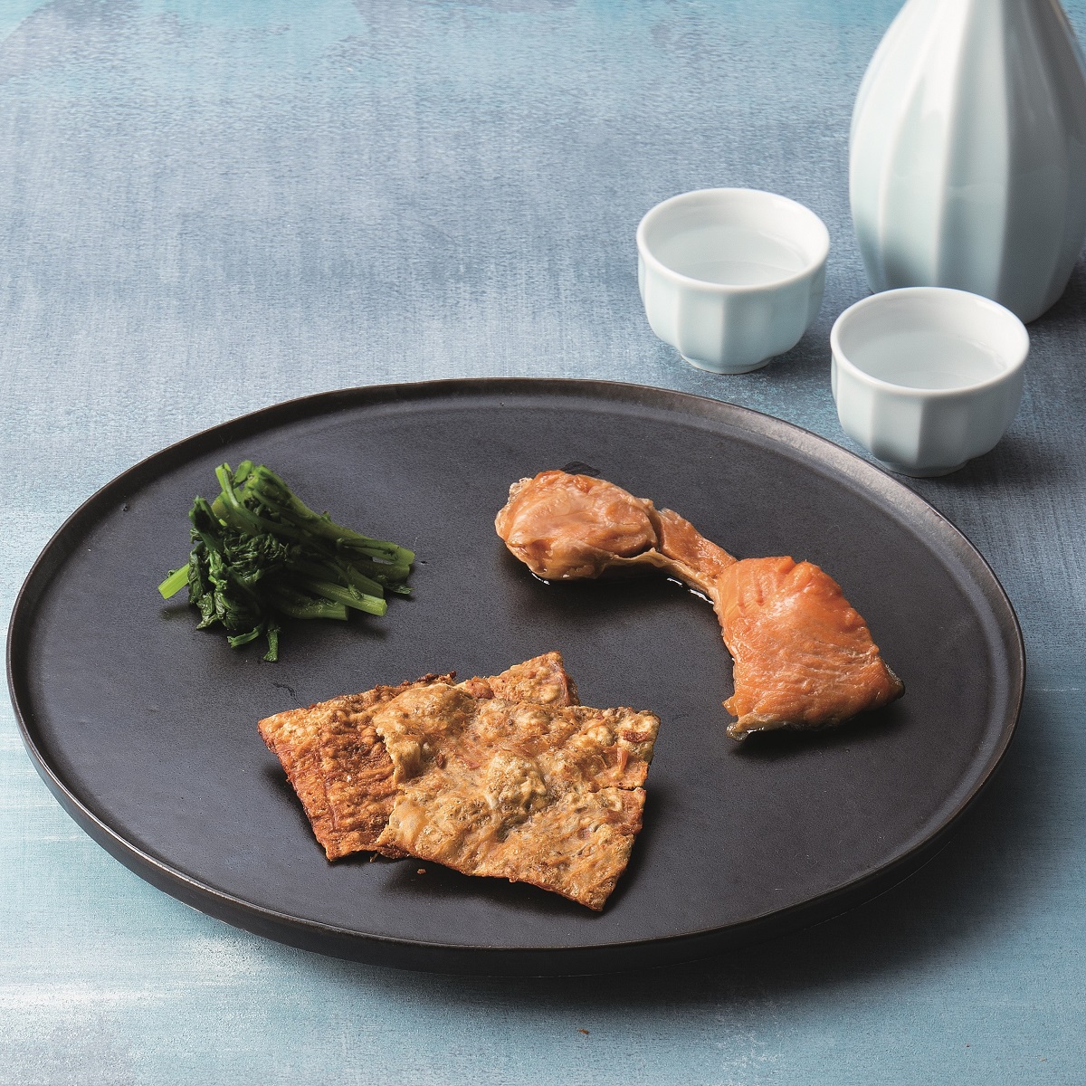 塩引鮭のパリ皮焼き