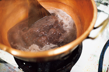 あんこの製造過程