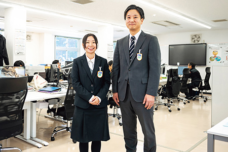 代表取締役社長 米桝 弘 氏 専務取締役 兼 技術部長 舟見 豊 氏 総務部 部長代理 矢澤 健彦 氏