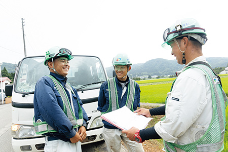 建設工事現場の写真