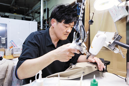 クリーニング作業の様子