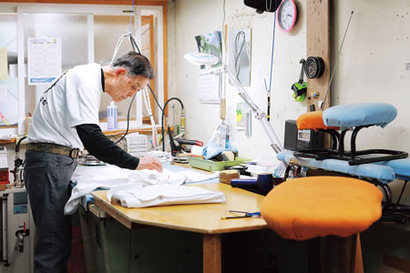 クリーニング作業の様子