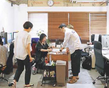 クリエイターの作業の様子